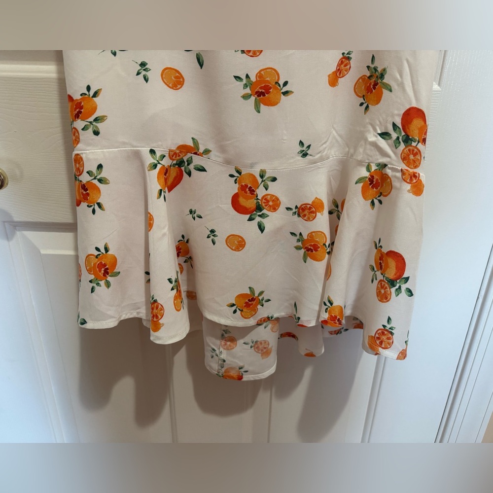 NWT Wild Fable White Dress with Orange Floral Design. Size XXL. - Picture 4 of 6
